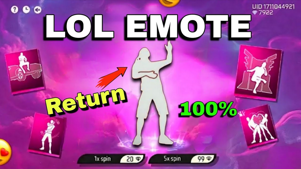 Lol Emote Return | Lol Emote Kab Aayega | Next Emote Royale Event | Free Fire New Event 