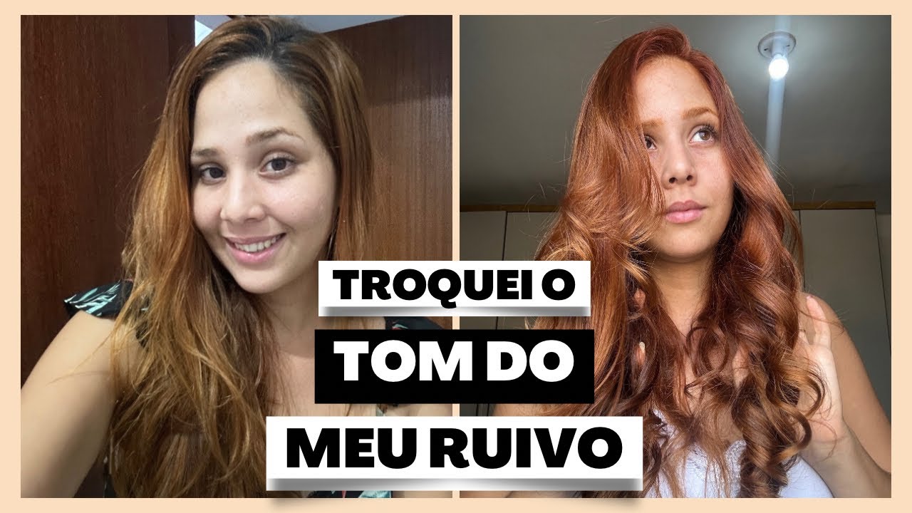 Precisei trocar o tom do meu ruivo 👩🏻‍🦰 | dicas | como pintar o cabelo sozinha ✨🧡 | Beautycolor 9644