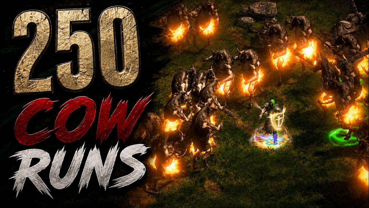 250 Cow Runs With My Dragondin... Was It Worth It? | D2R S14