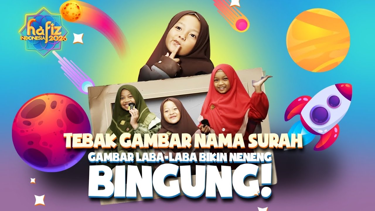 Lucu banget Neneng bingung pas liat gambar Laba-Laba #hafizindonesia2026 