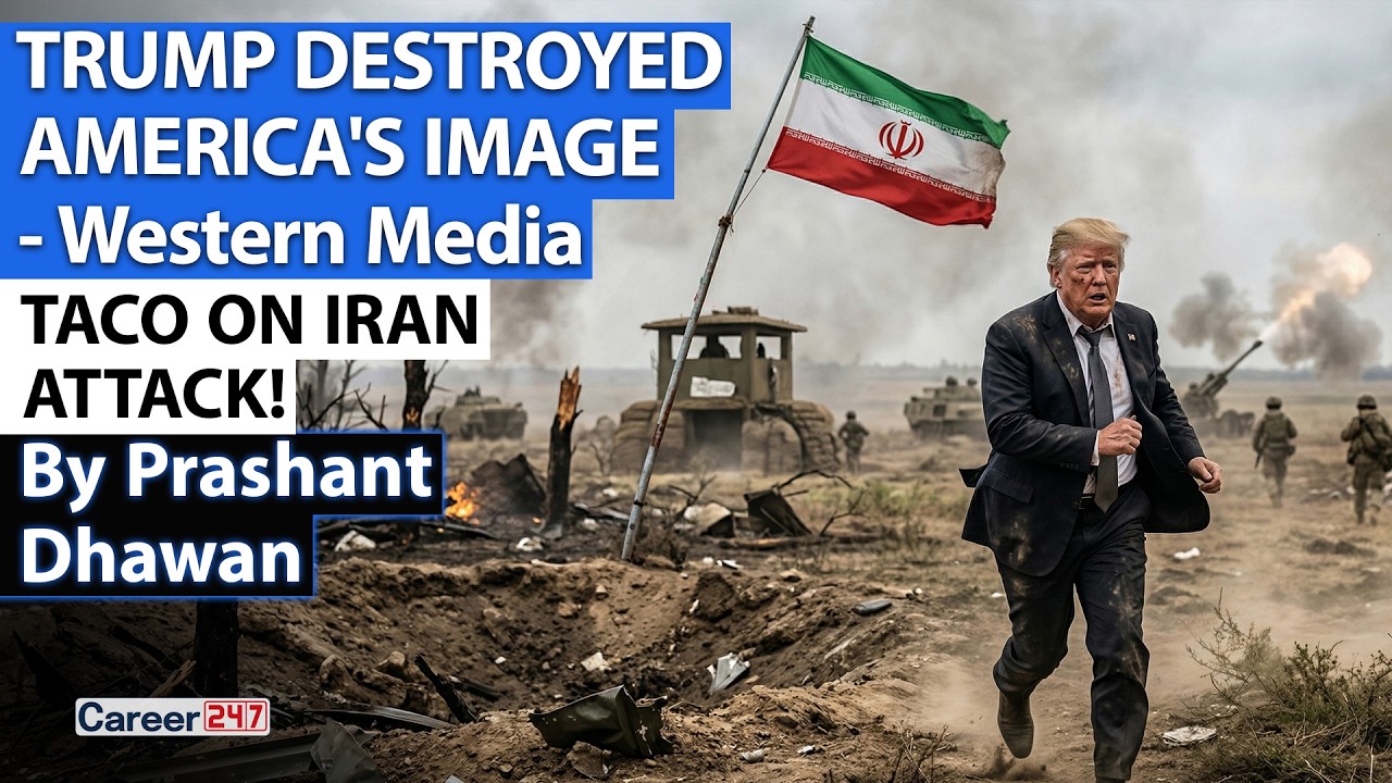 TRUMP'S IRAN TACO SHOCKS WESTERN MEDIA | Image of USA Hit Very Badly | By Prashant Dhawan