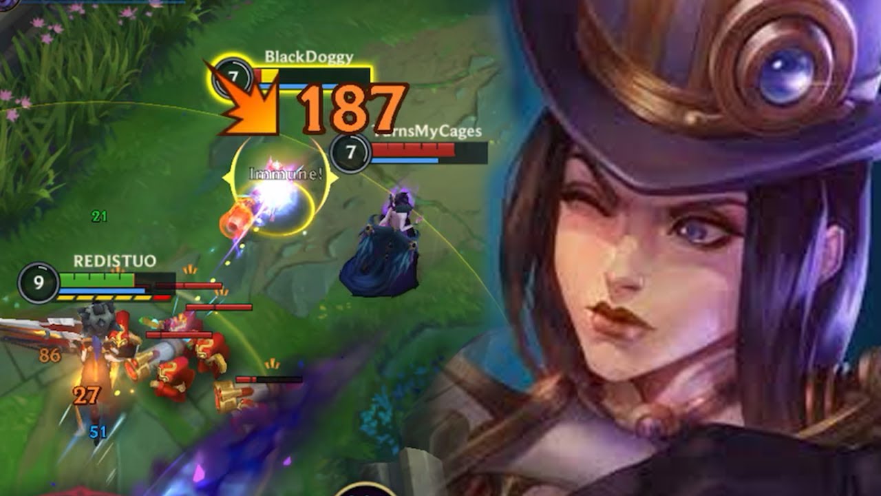 Wild Rift Caitlyn Dragon Lane Gameplay in Season 16 (Build & Runes)