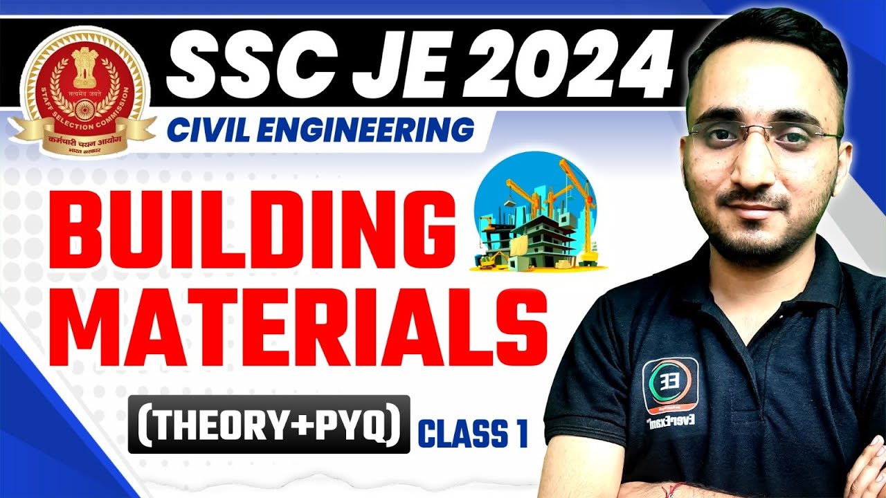#1 cement | building material 1 | SSC je 2024 | Civil Engineering By Avnish sir