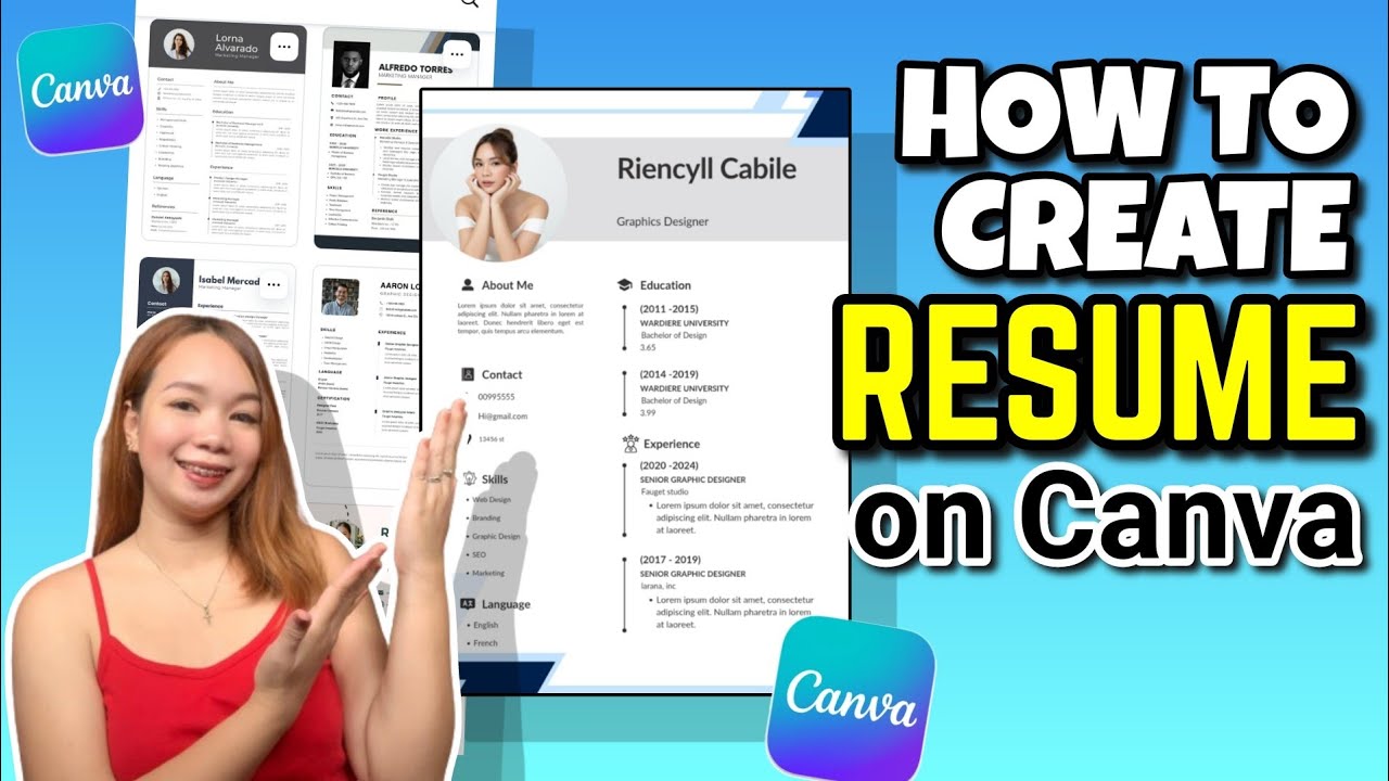 HOW TO CREATE RESUME ON CANVA | EASY TUTORIAL | Riencyll Cabile