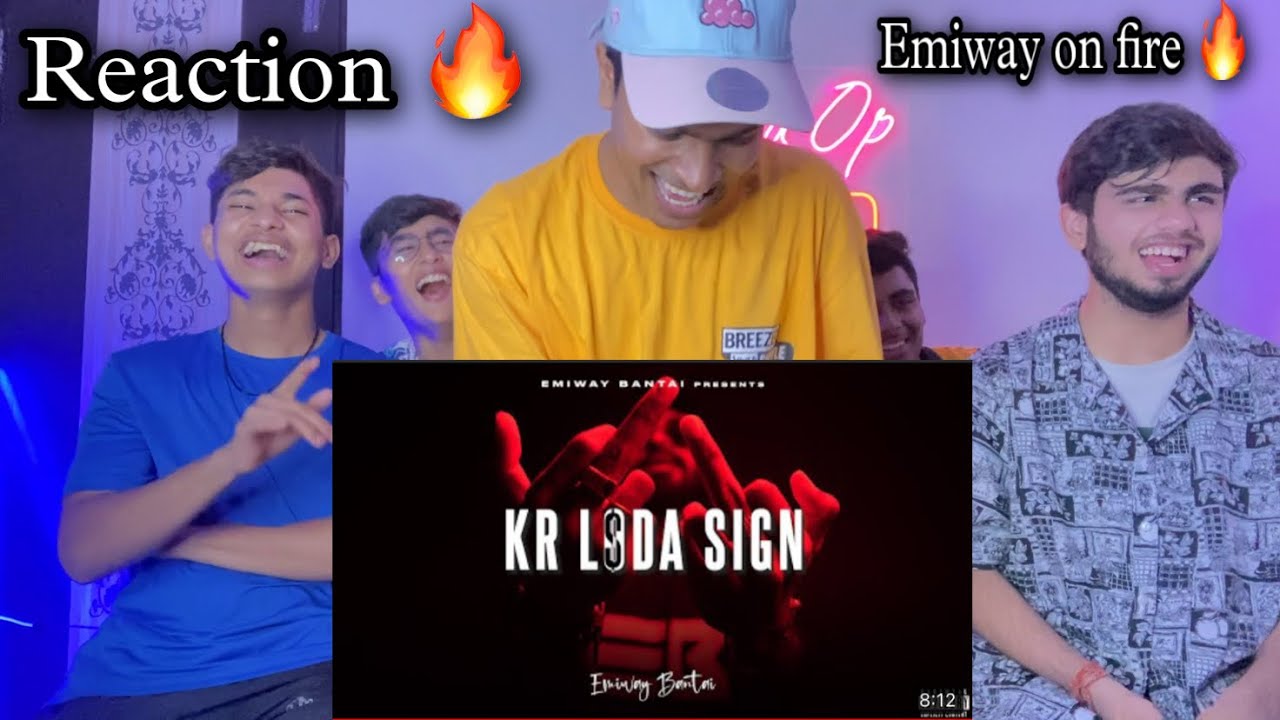 EMIWAY - KR L$DA SIGN ( OFFICIAL VIDEO ) | SanjuOp *Reaction*