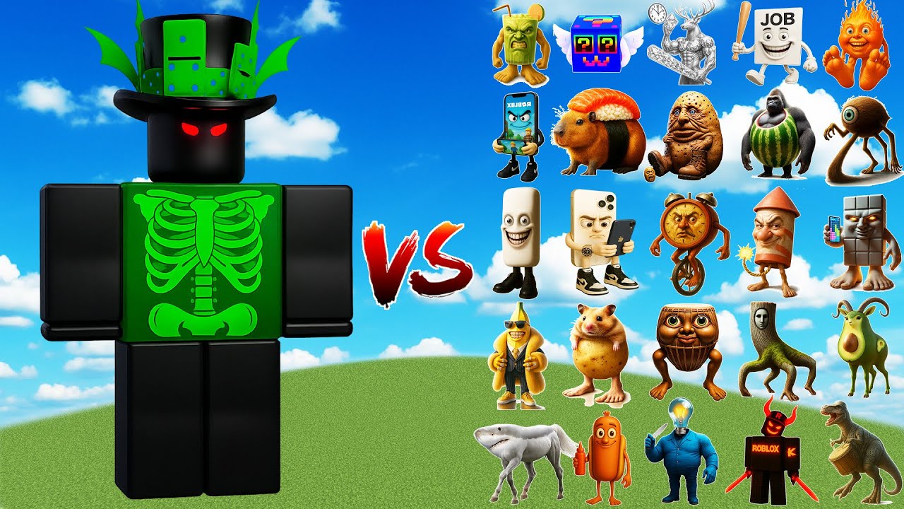 1x1x1x1 против боссов Brainrot | Minecraft Mob Battle