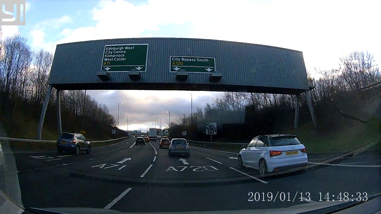 Hermiston Gait Roundabout onto A720 Edinburgh Bypass