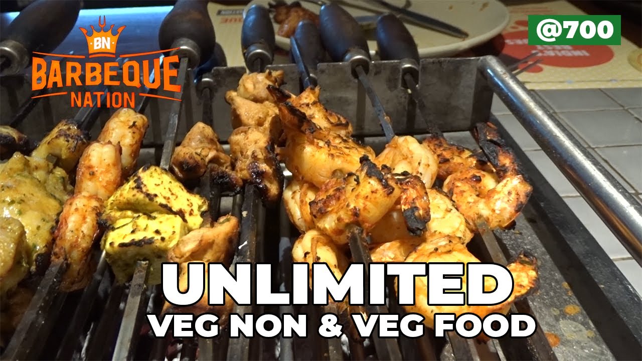 Barbeque Nation ranchi - Unlimited Non Veg and Veg Food at Rs 700|BUFFET😍🍝🌮 MORE THAN 50+ ITEMS!