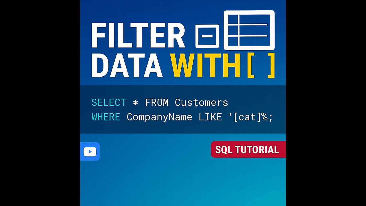 Filter Data in SQL Using Square Brackets | SQL Syntax & Server Tutorial