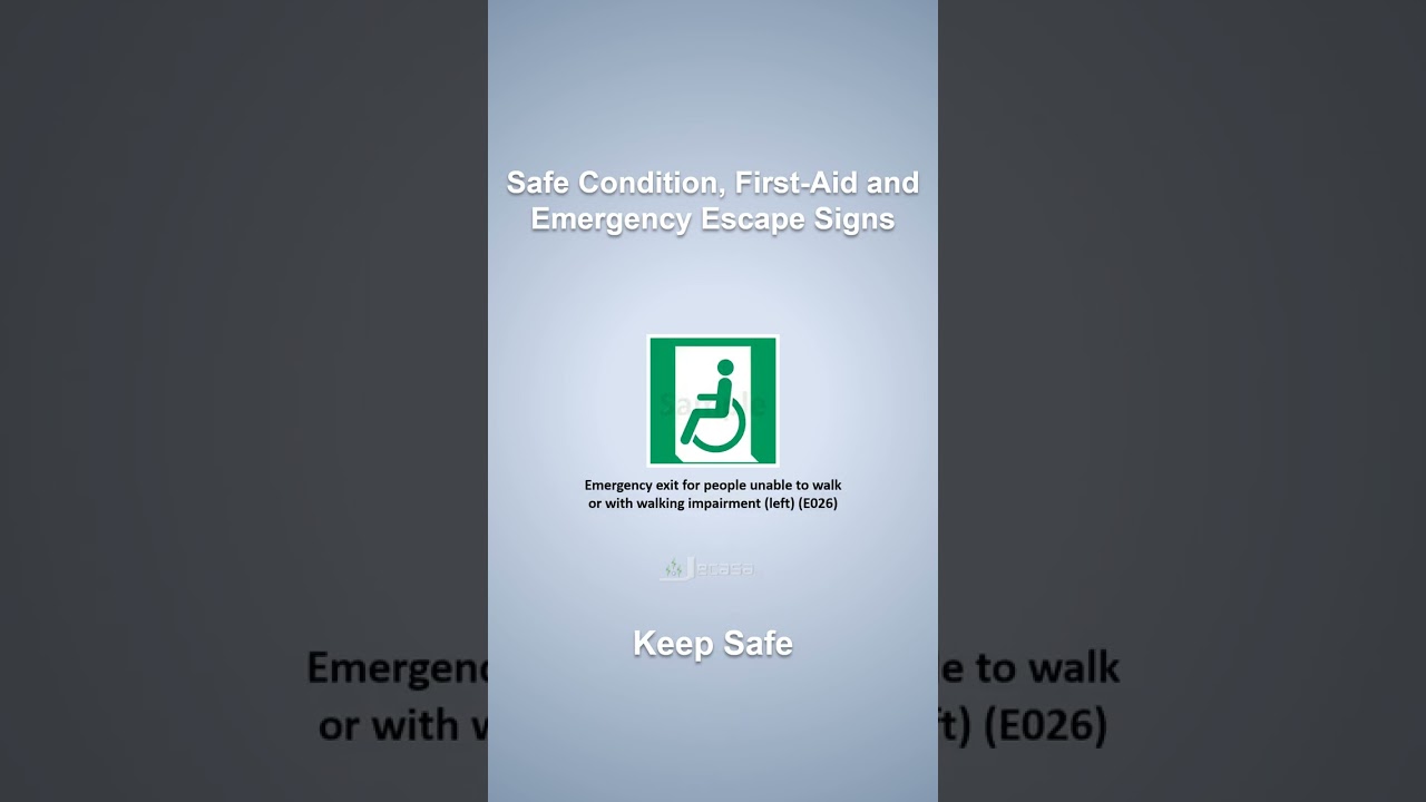 Safe Condition, First-Aid and Emergency Escape Signs - Short 3 | Animated