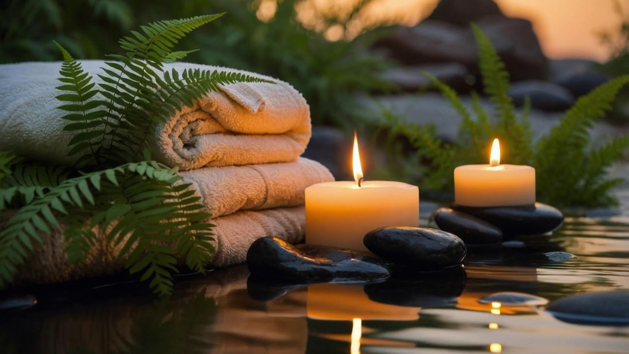 Relaxing Music and Flowing Water for Spa Meditation and Deep Sleep for 24 Hours 4