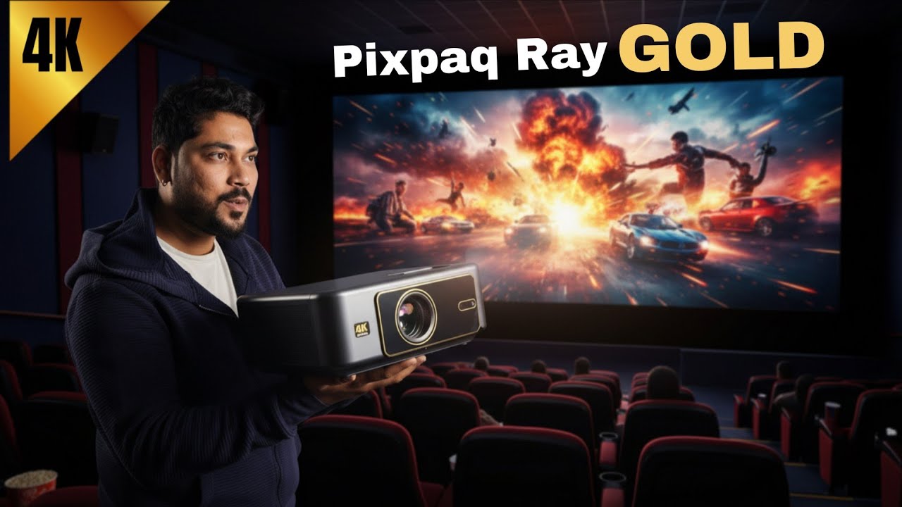 Pixpaq RAY GOLD Projector with MiNi LED Technology Unboxing & Review