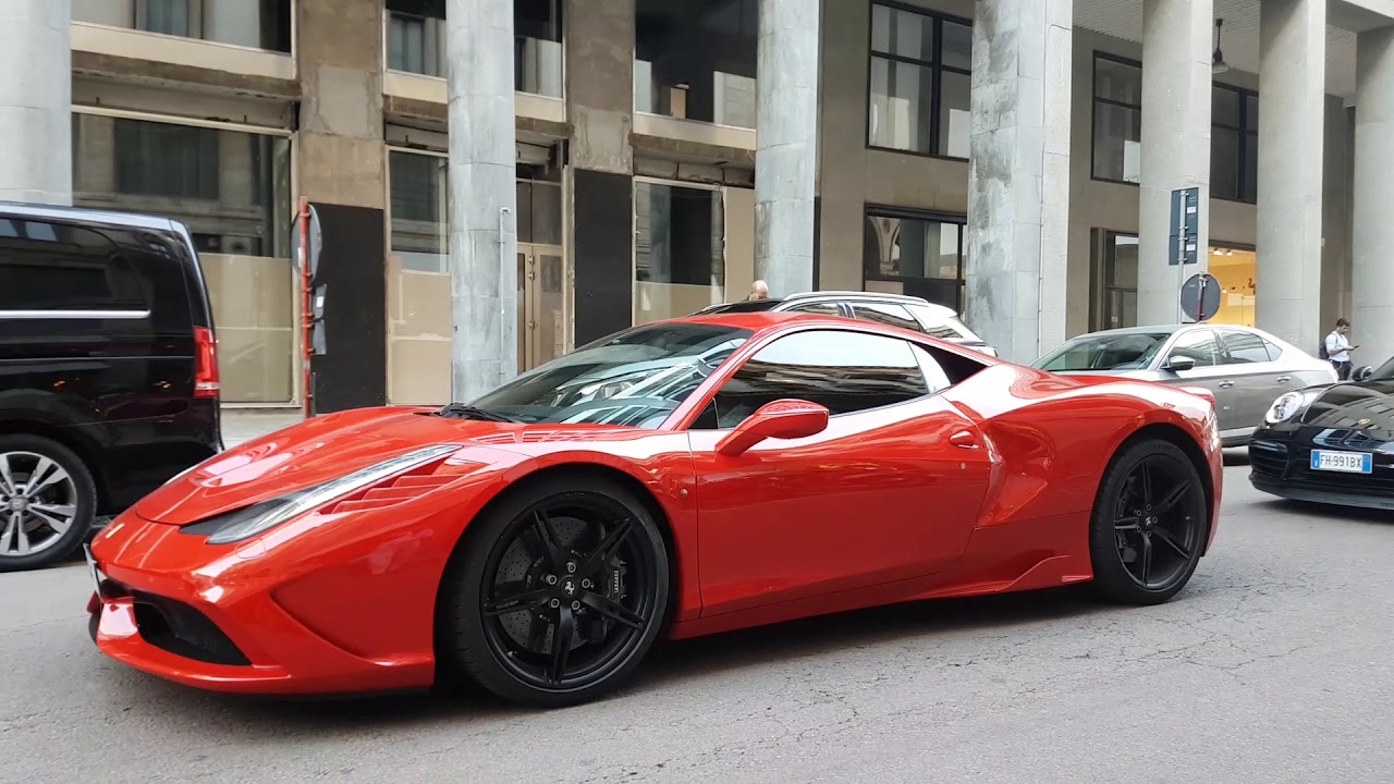 Supercars in Montenapoleone Milan