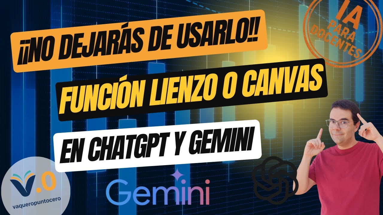 IA para profesores: Haz tu contenido interactivo con GEMINI CANVAS y CHATGPT LIENZO
