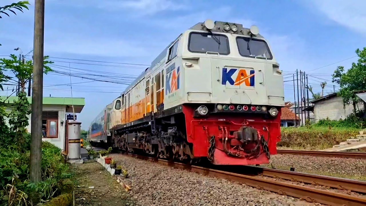 KERETA API PANJANG‼️ MENEMUKAN 30 KERETA API NGEBUT  DI PERLINTASAN MENIKUNG