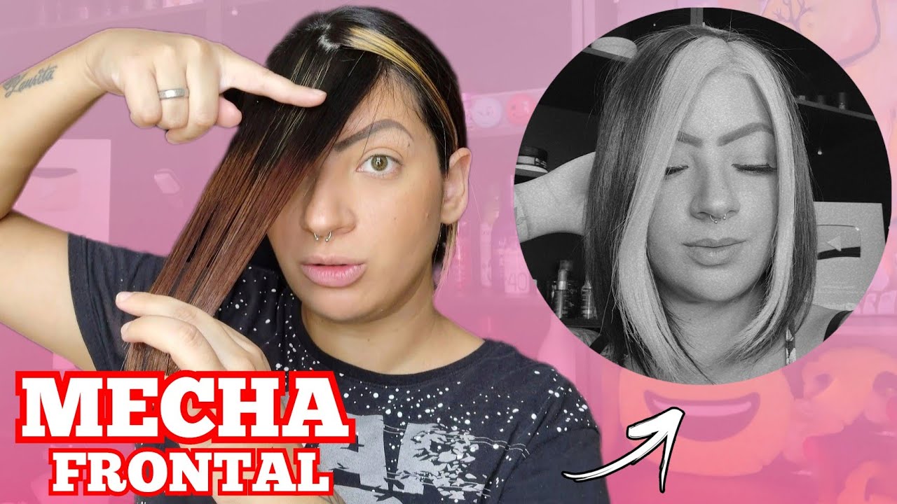 passo a passo | FAZENDO MECHA FRONTAL EM CASA! + matização e tonalização ✨ #descoloração