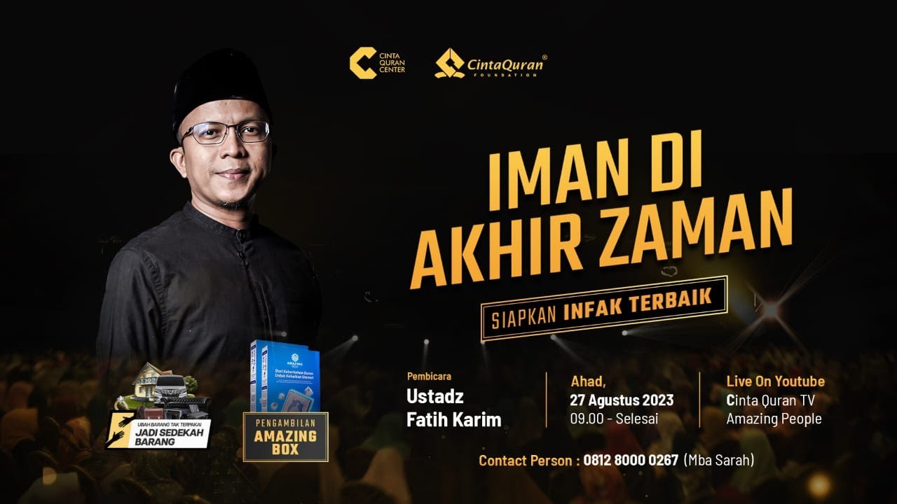 [LIVE] Iman Di Akhir Zaman | bersama Ust Fatih Karim