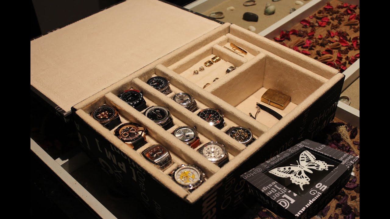 AQL COMO HACER relojero o joyero para relojes.