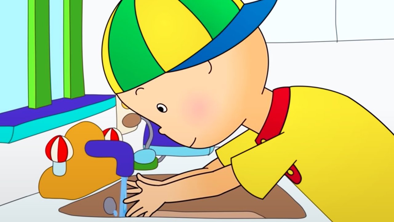 Caillou se Lave les Mains | Caillou en Français