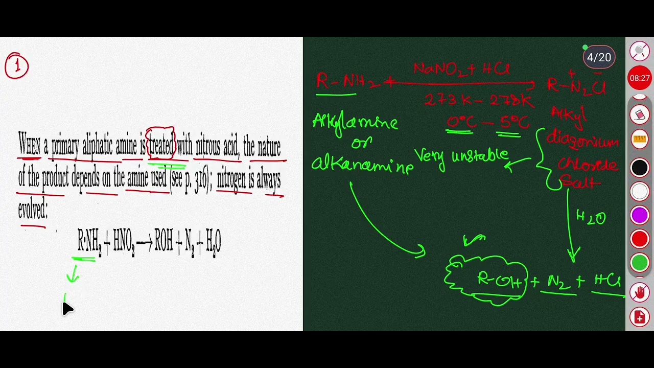 Diazonium salt : preparation and uses to synthesis other aromatic compounds #cbseboard #amines #neet