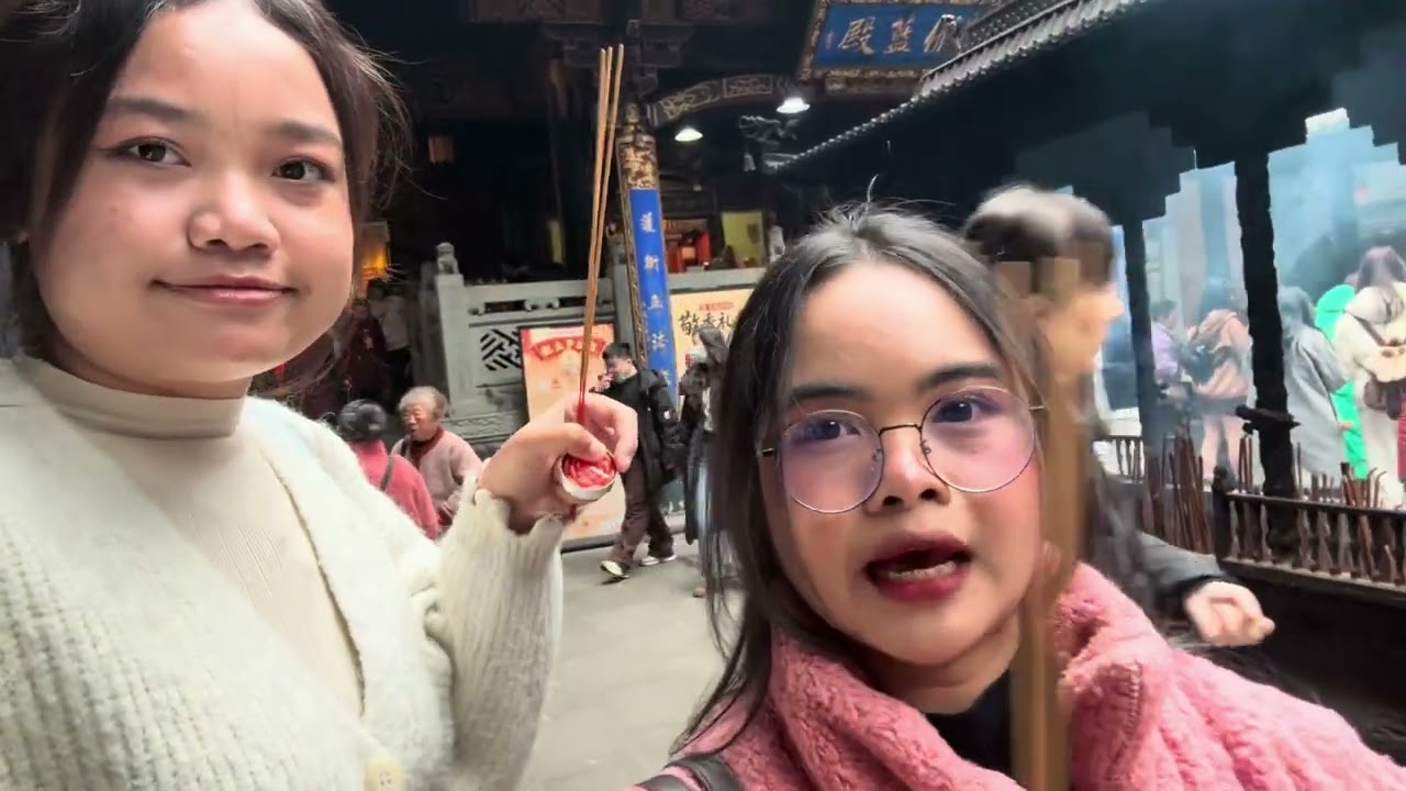 Group4 เด็กท่องเที่ยว npru พาเที่ยวฉงชิ่ง 🇨🇳 Luohan Temple - Daijiaxiang