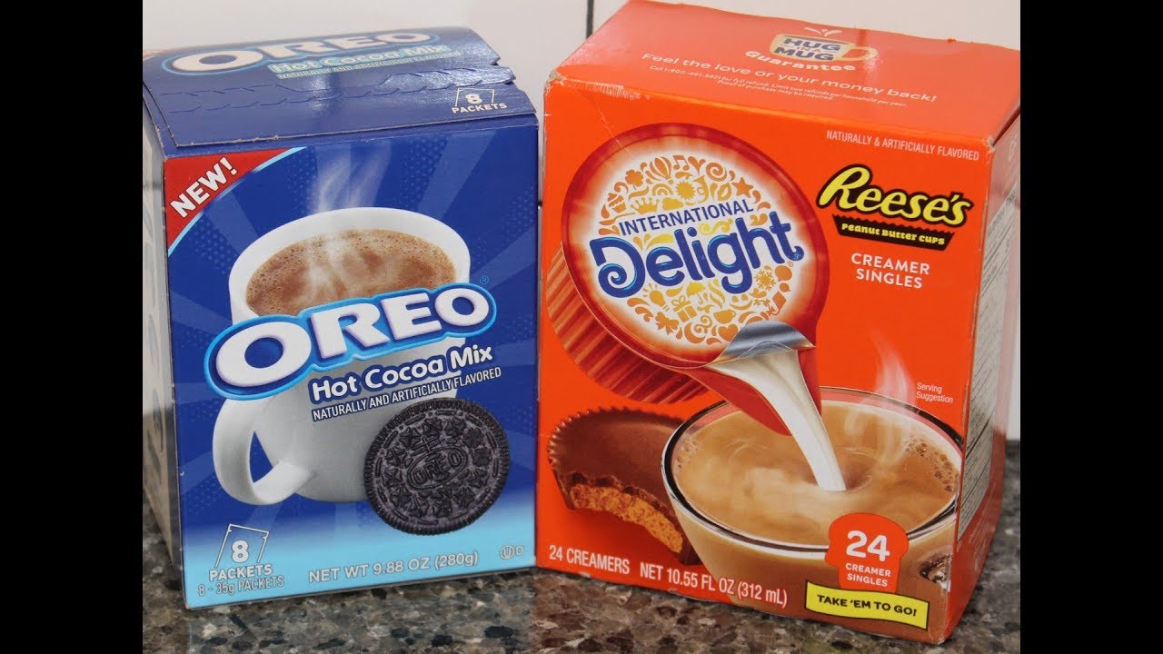 Oreo Hot Cocoa Mix and International Delight Reese’s Creamer Singles Review