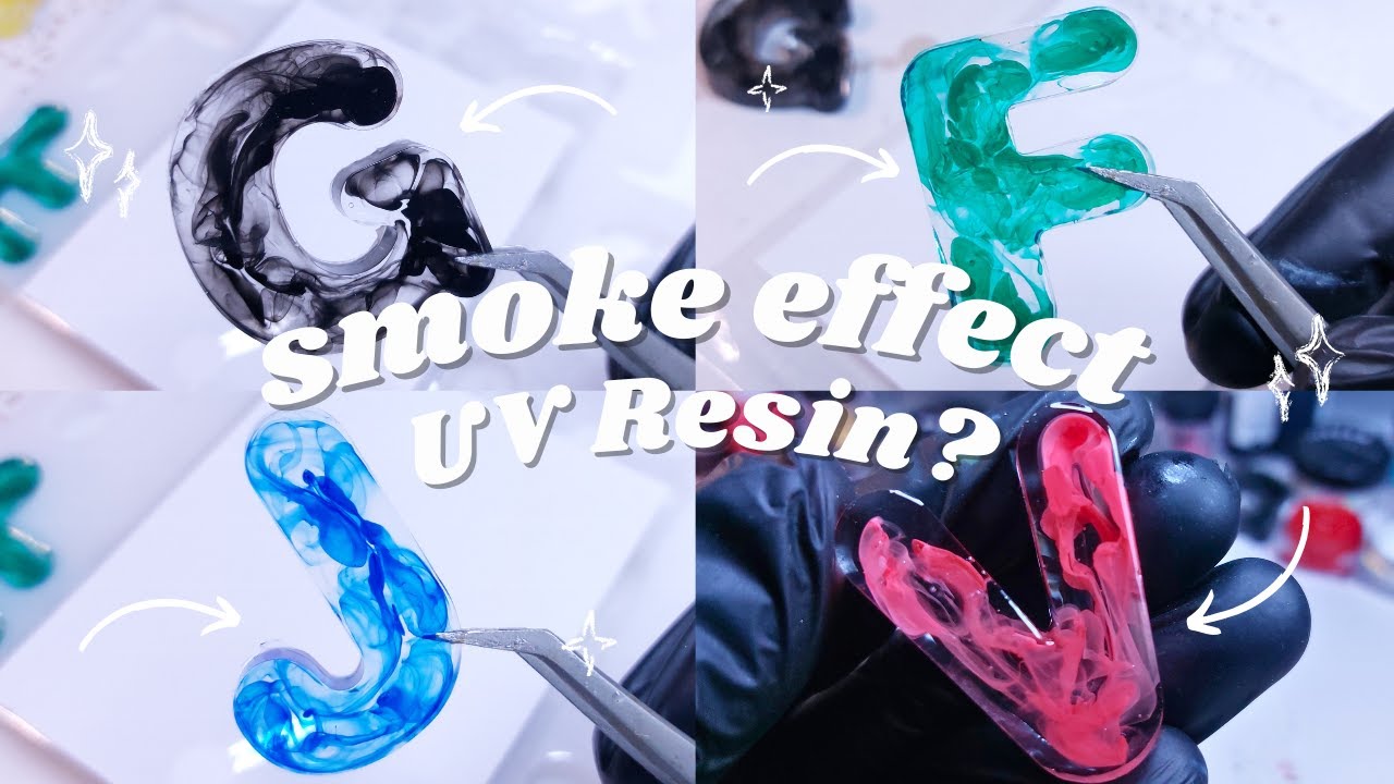 Smoke effect using Epoxy Resin and UV Resin &bull; resin for beginners &bull; resin art &bull; resin crafts &bull; diy