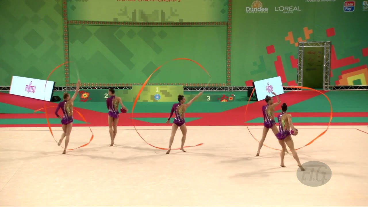 Hungary (HUN) - 2022 Rhythmic Worlds, Sofia (BUL) - Qualifications 3 Ribbons + 2 Balls