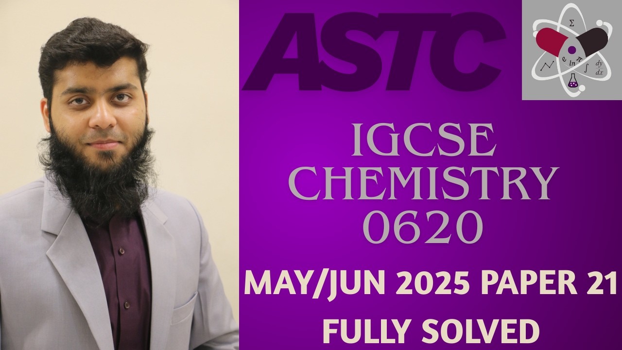 CAIE IGCSE Chemistry | 0620 | May/June 2025 P-21 | (0620/21/M/J/25) | FULLY SOLVED PAPER