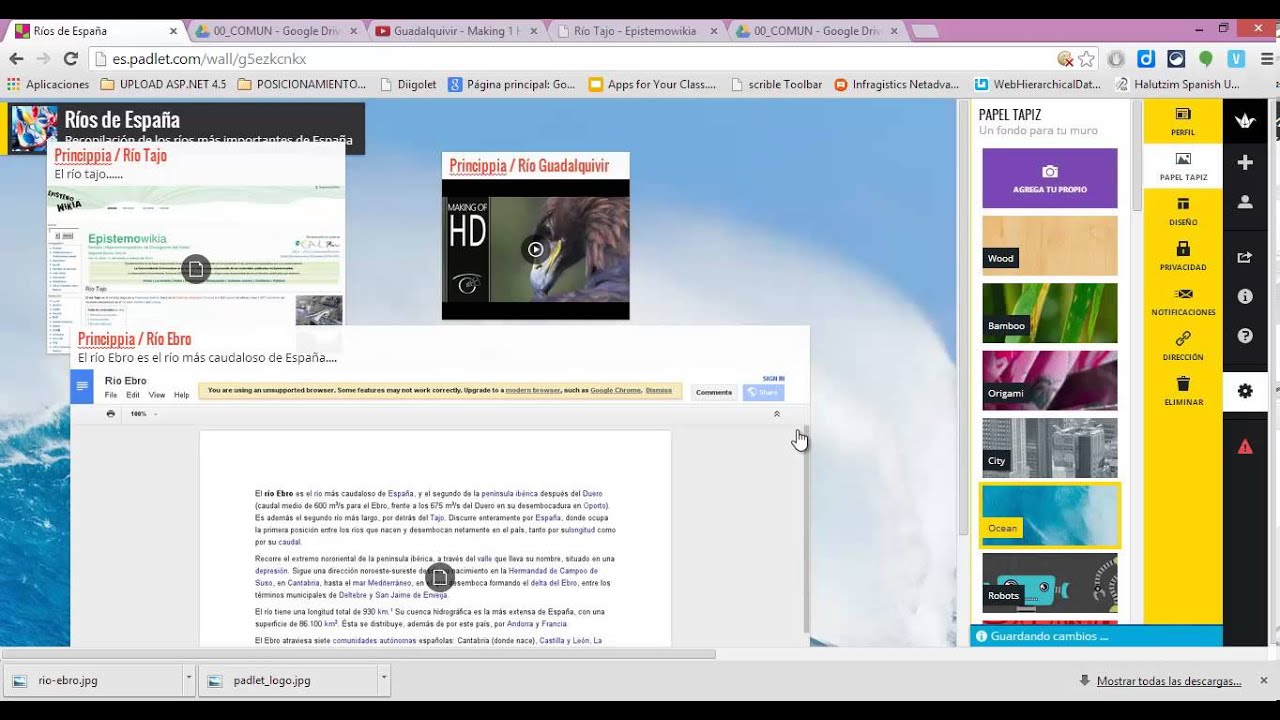 Trabajo colaborativo con Padlet