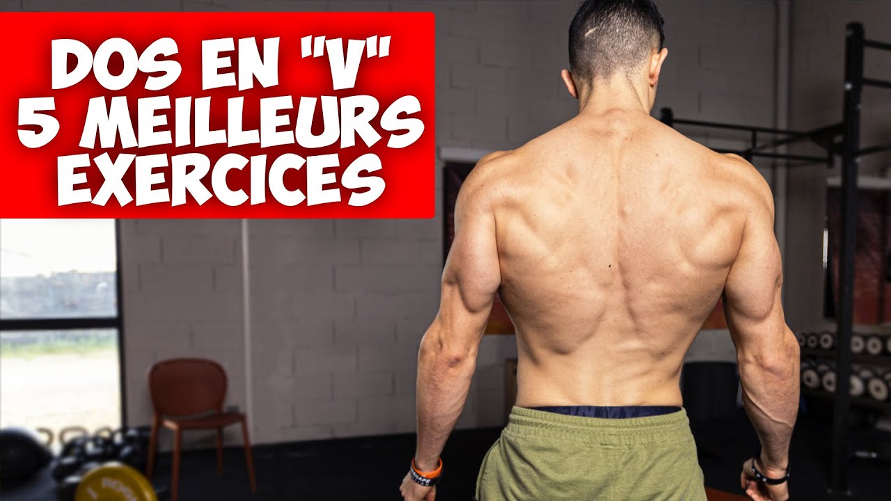 DOS EN V : 5 MEILLEURS EXERCICES HALTÈRES