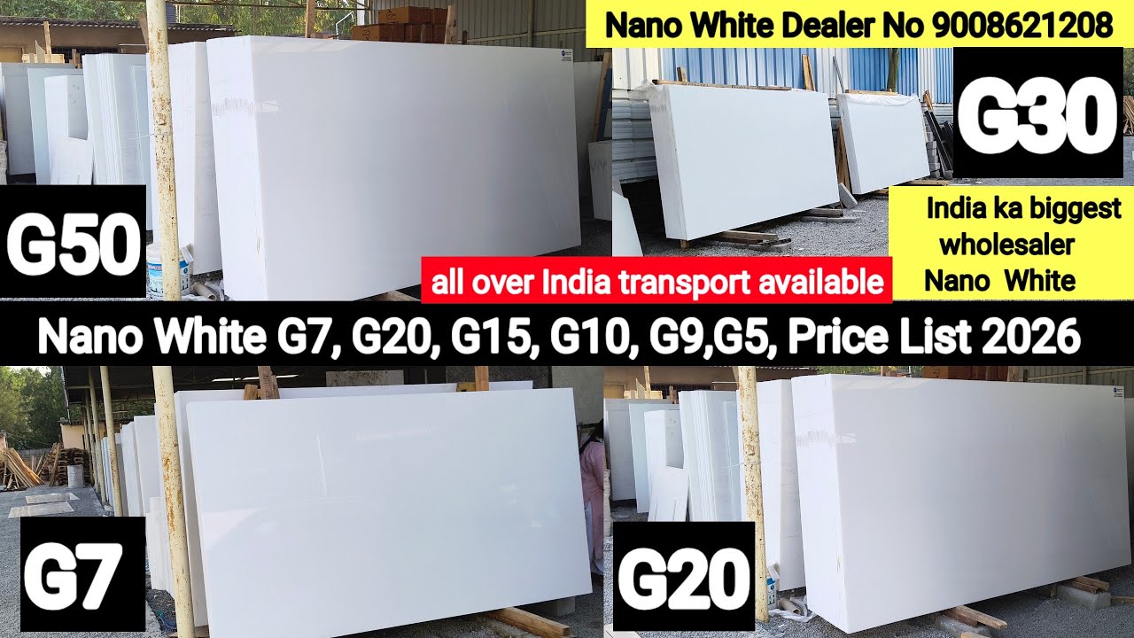Nano White G7, G20, G15, G10, G9,G5, Price List 2026 All Category, Nano White Dealers No 9008621208