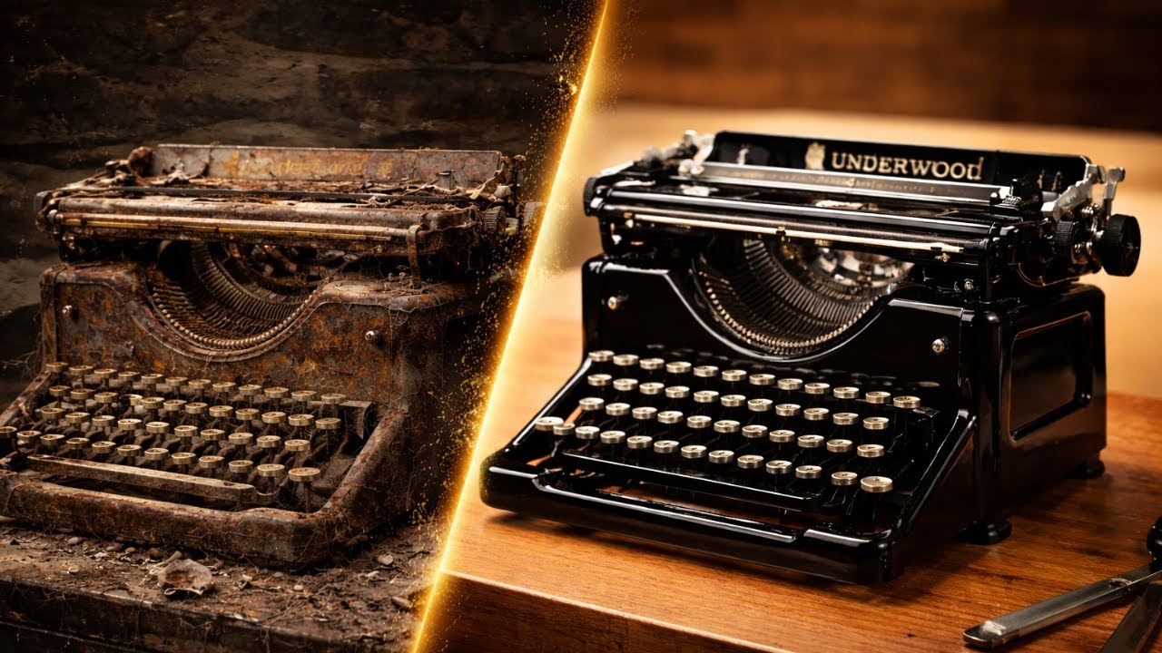 ASMR TypewriterRestoration! Full Restoration Underwood No.5 from 1936