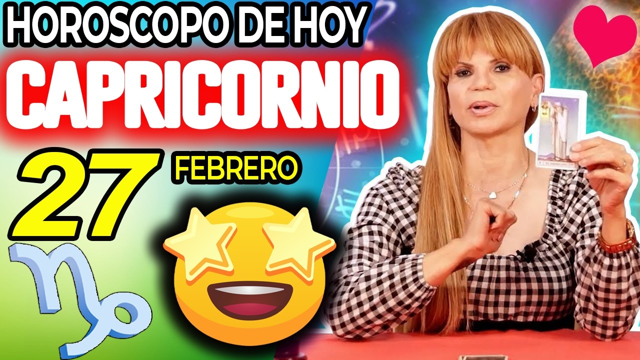 CAPRICORNIO ♑❎ LLEGA UN MILAGRO ❎ Horóscopo De Hoy 27 De Febrero 2026 | Mhoni Vidente