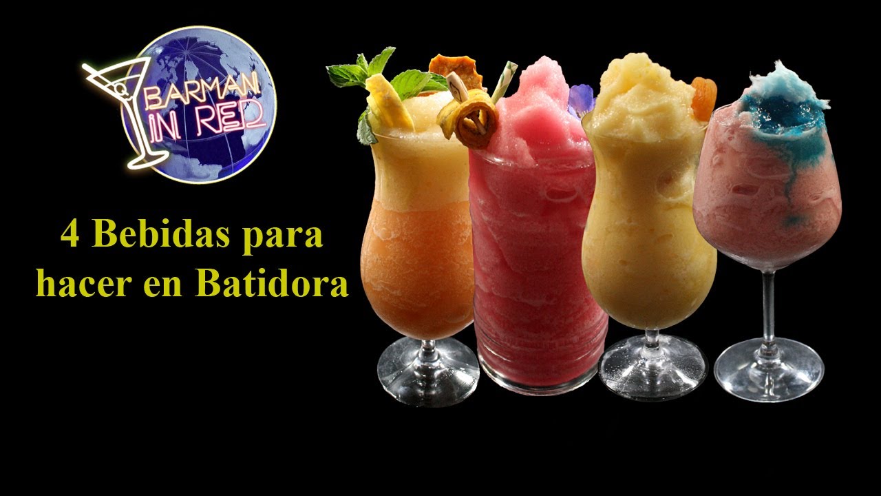 4 Bebidas para hacer en Batidora