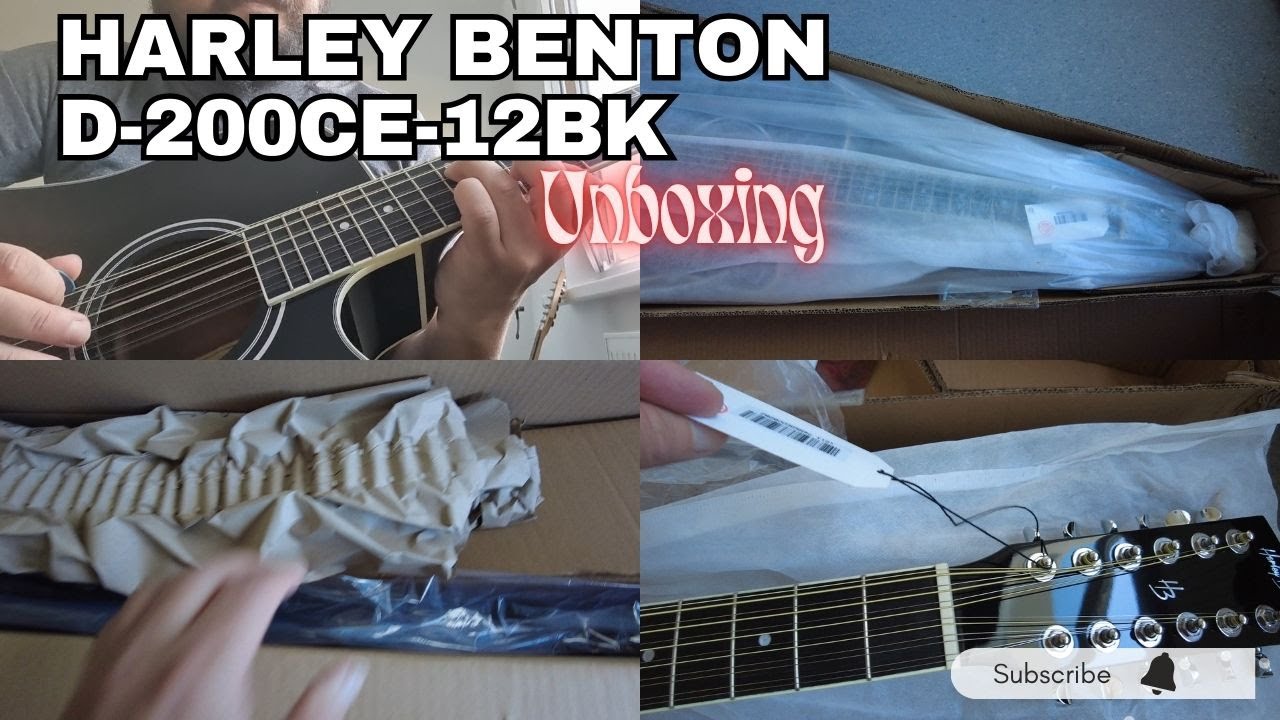 Unboxing a Harley Benton D-200CE-12BK - 12 Strings Acoustic Guitar