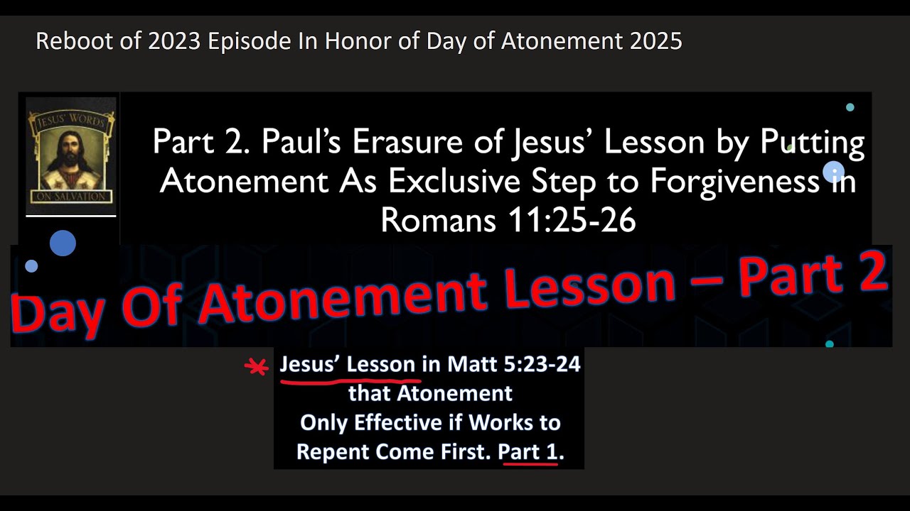 For Day of Atonement #2 Romans 11:25-26 Misquotes Isaiah & Ignores Septuagint to Gut Matt 5:23-24