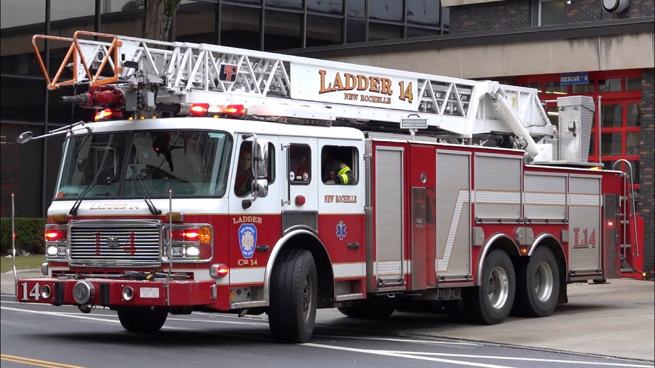 New Rochelle Fire Department Ladder 14 responding 10/13/25