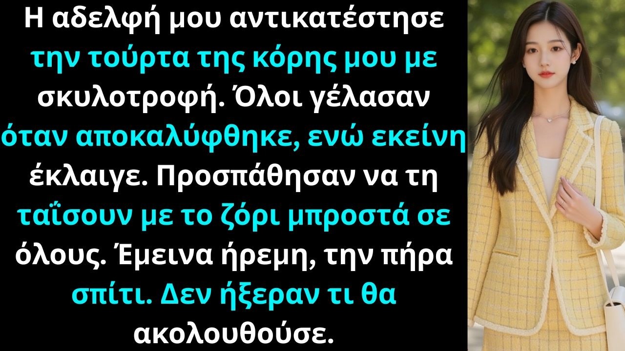 Η αδελφή μου άλλαξε την τούρτα γενεθλίων της κόρης μου με σκυλοτροφή.