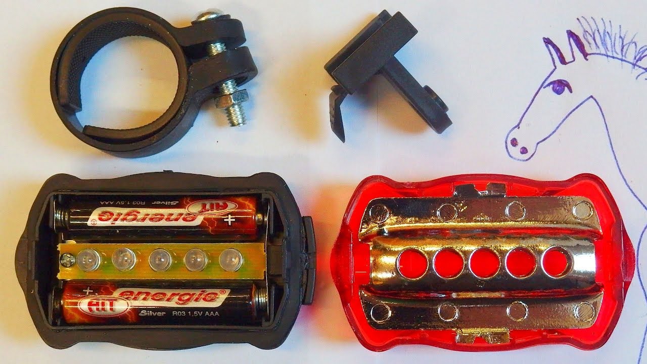 5-LED Bicycle Rear Light Teardown (with funny instructions)