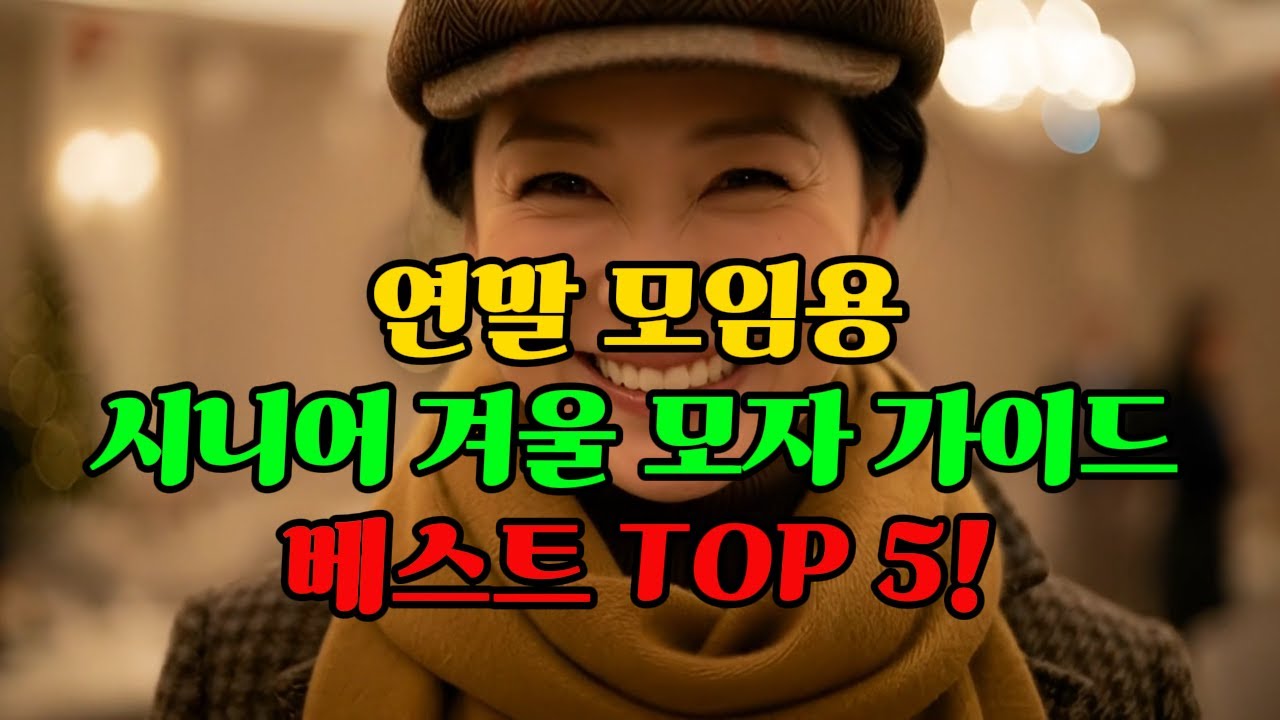 연말 모임에 어울리는 시니어 겨울 모자 TOP 5 