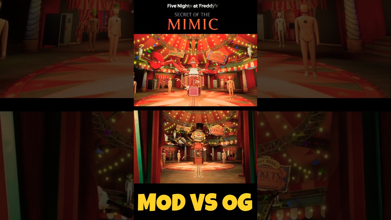 FNAF: Secret of the Mimic - ORIGINAL vs MOD Comparison! (Visual Analysis) 🆕