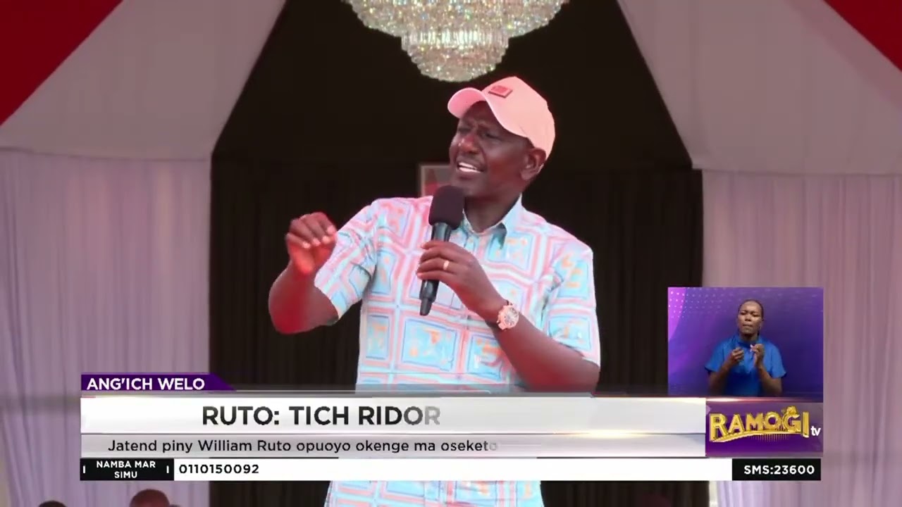 Ruto: Aseketo e tim singo mane amiyo Jokenya