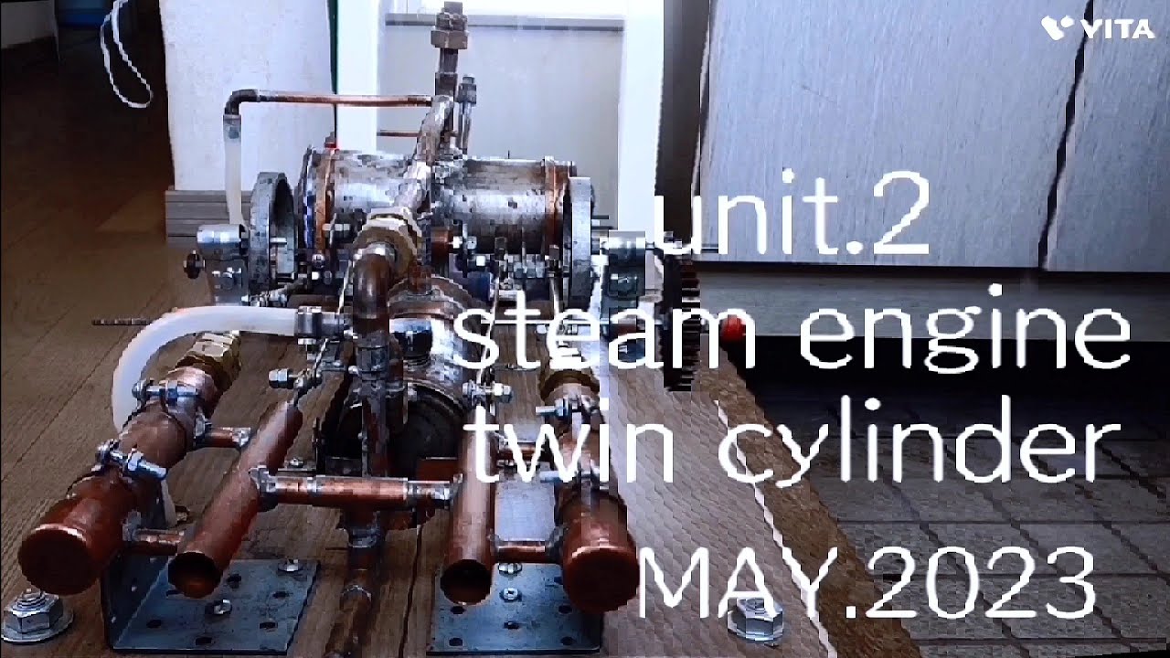 蒸気機関 2号機💨 steam engine  unit.2自作  スチームエンジン 仕組み