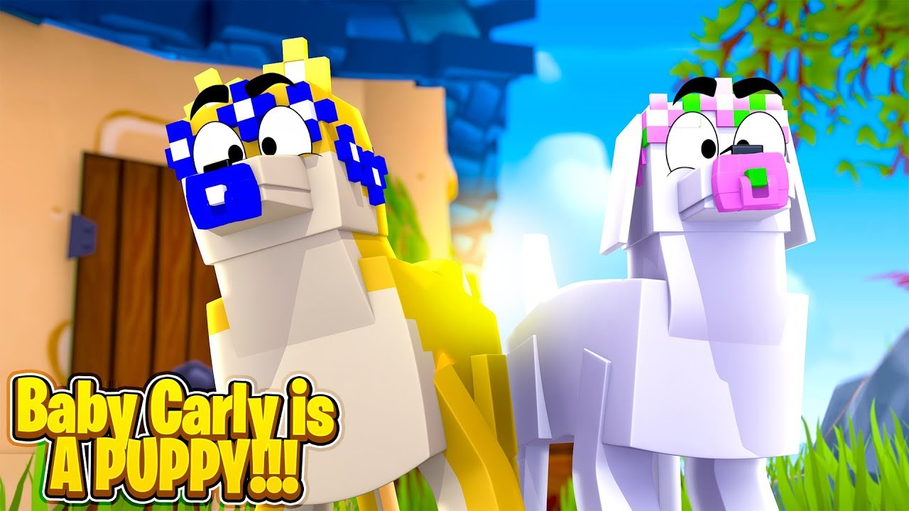 BABY CARLY TURNS INTO A PUPPY! w/Little Carly (Minecraft Roleplay).