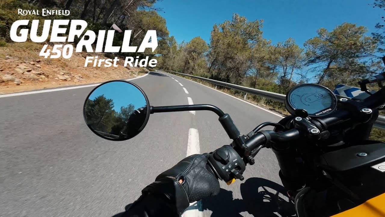 Royal Enfield Guerrilla 450 First Ride - Engine Sound & Speed ? All Details !!