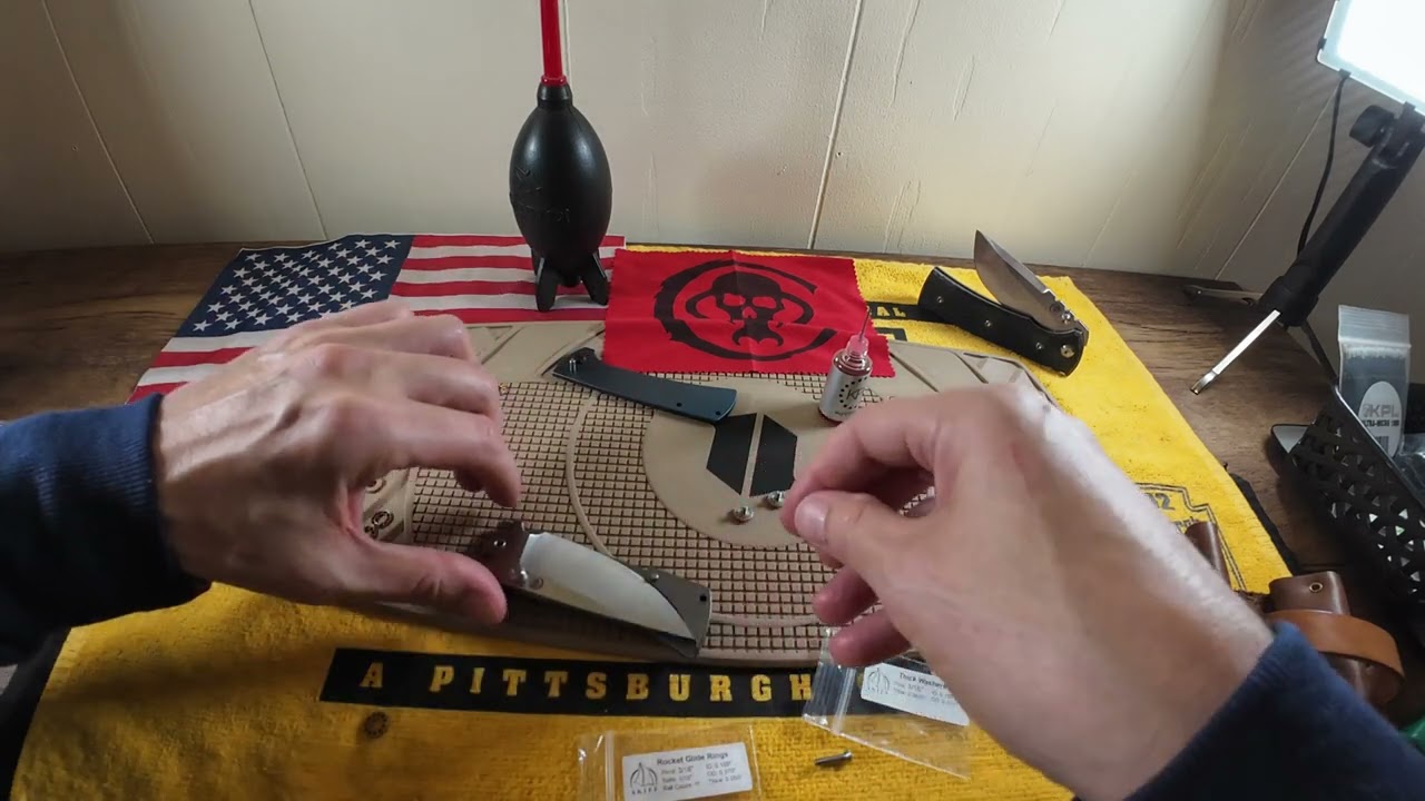 Chaves knives RCK9 Teardown Skiffmade washer bearing install EDC banger 🔥🔥🔥 #@edged_mindset