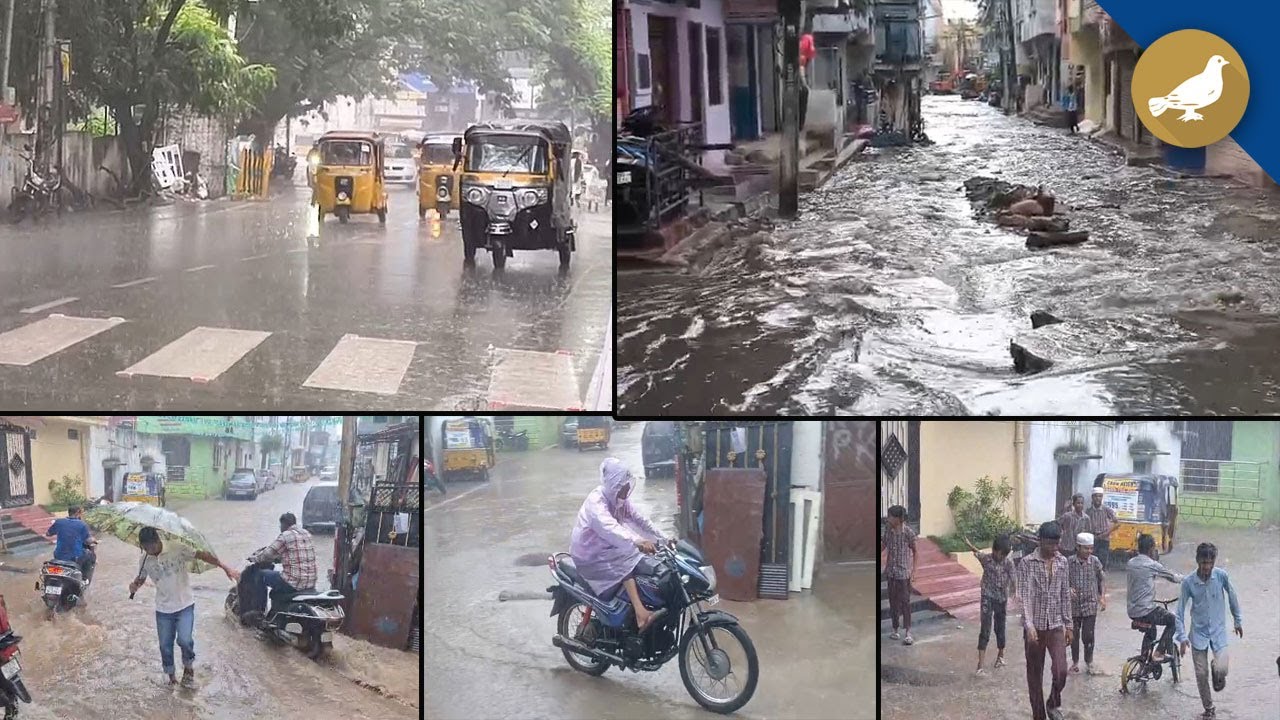 Heavy Rain Alert in Hyderabad, Rain hits City, Waterlogging in Key areas