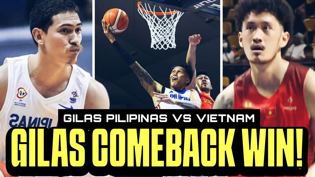 COMEBACK WIN ng Gilas! GRABE si Bolick CLUTCH 3s! Vietnam kumembot! Gilas Pilipinas vs Vietnam