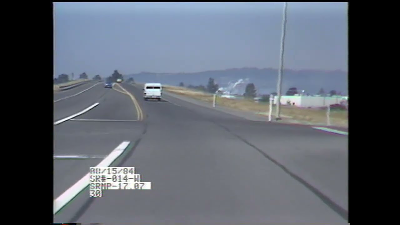 Driving On WA SR-14 West In 1984 (Vancouver)